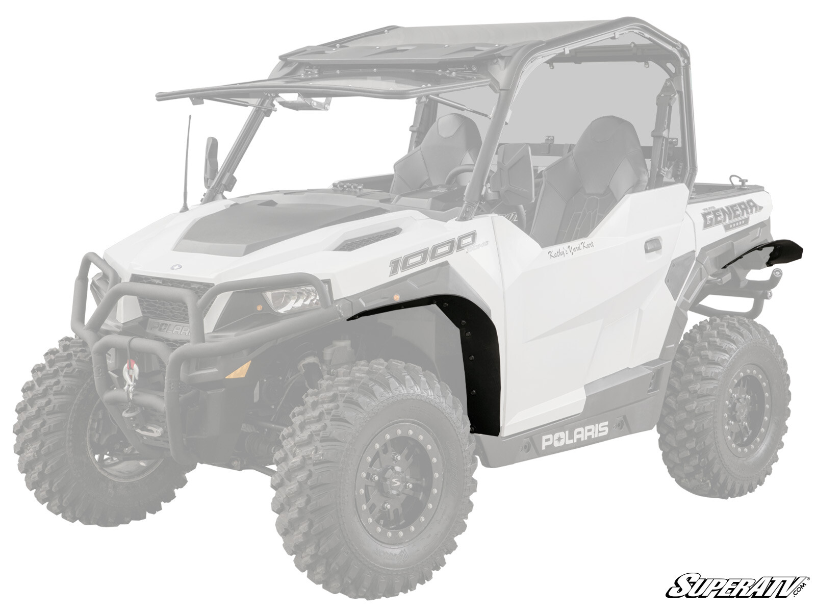 SuperATV Low Profile Fender Flares for Polaris General - Front & Rear