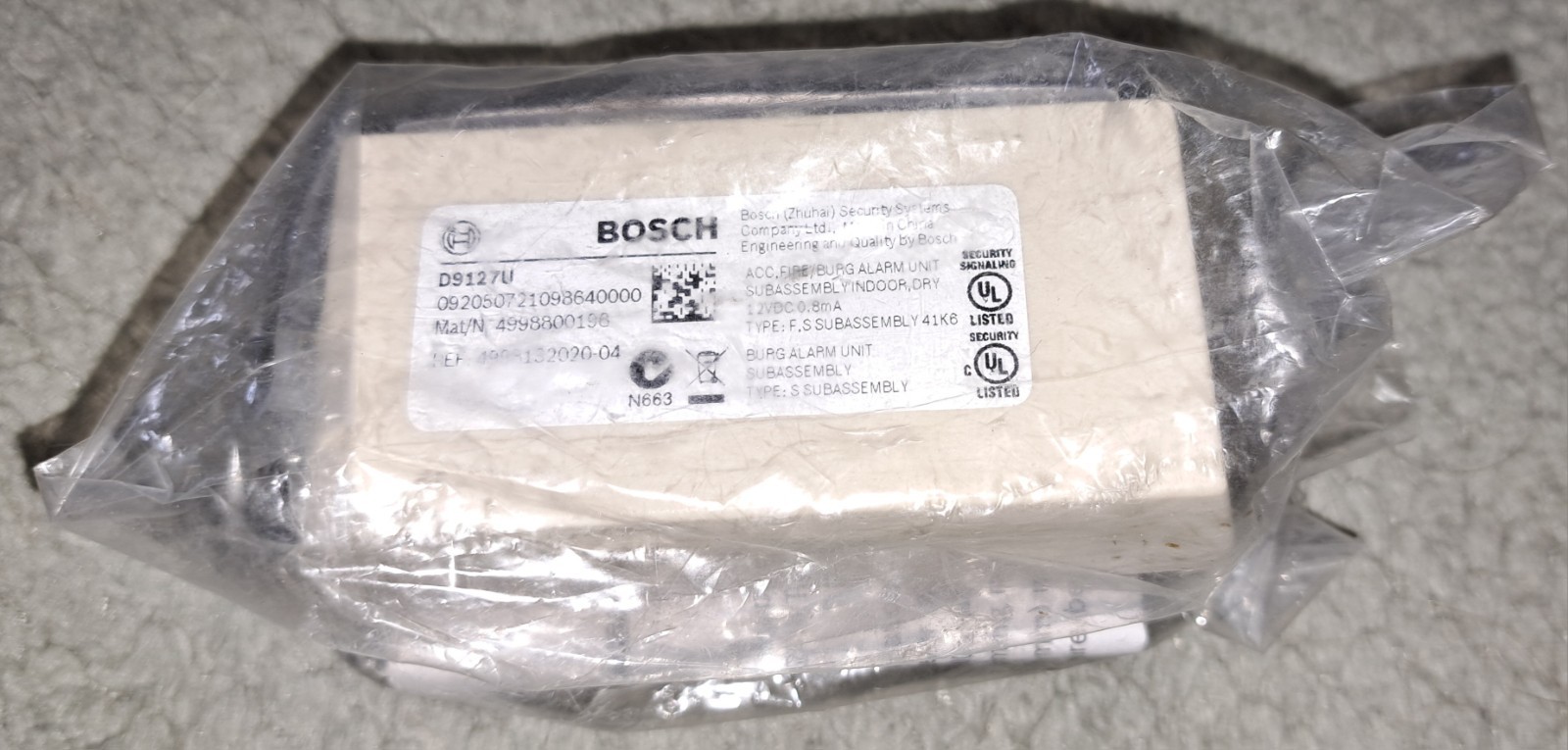 Bosch D9127U Popit Module NEW IN SEALED PACKAGE.