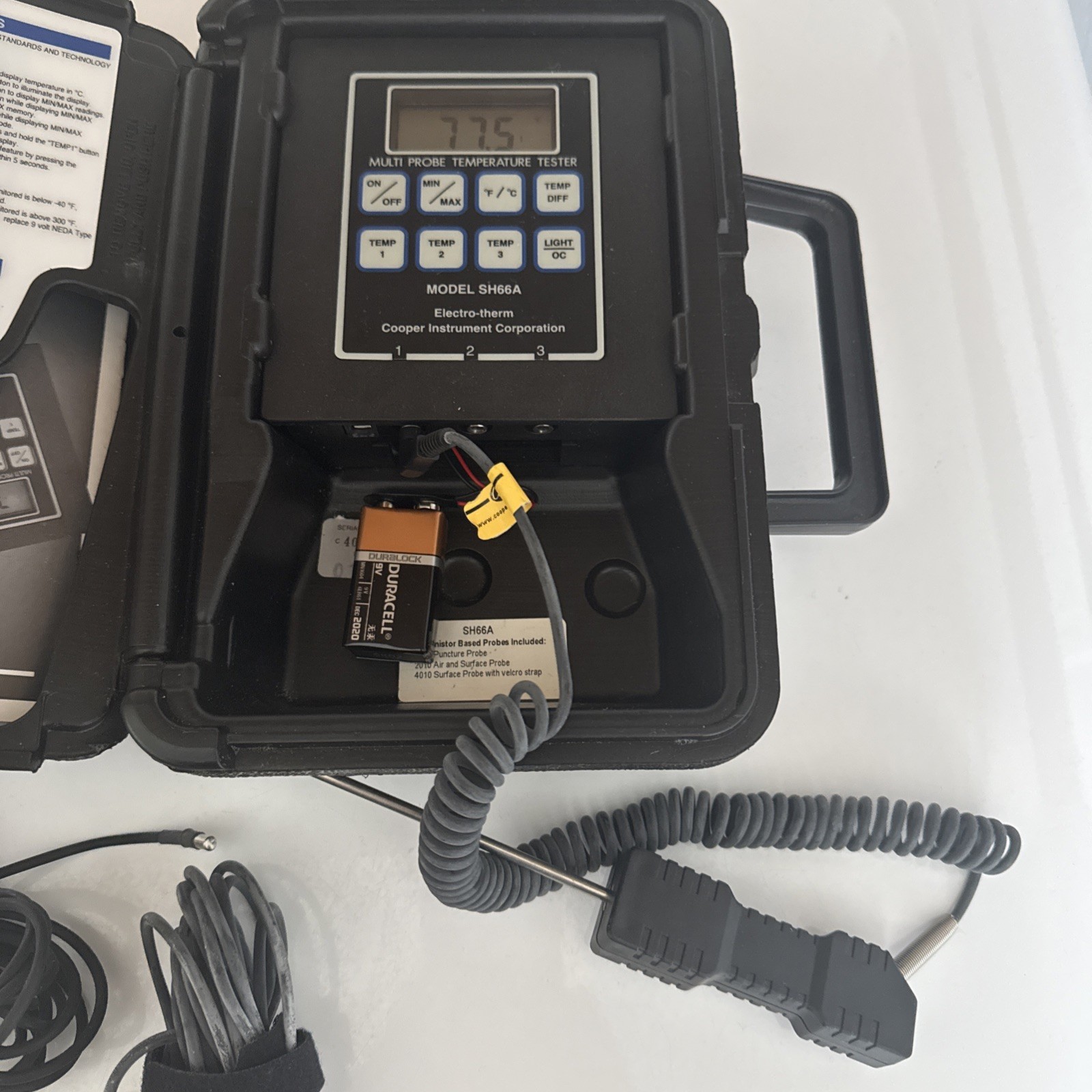 Cooper SH66A Digital Thermometer Used READ