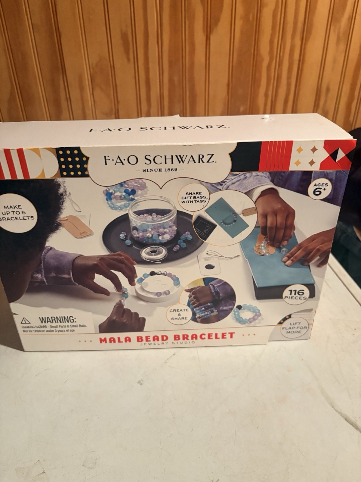 FAO Schwarz Universal Mala Bead Bracelet Maker NEW Sealed