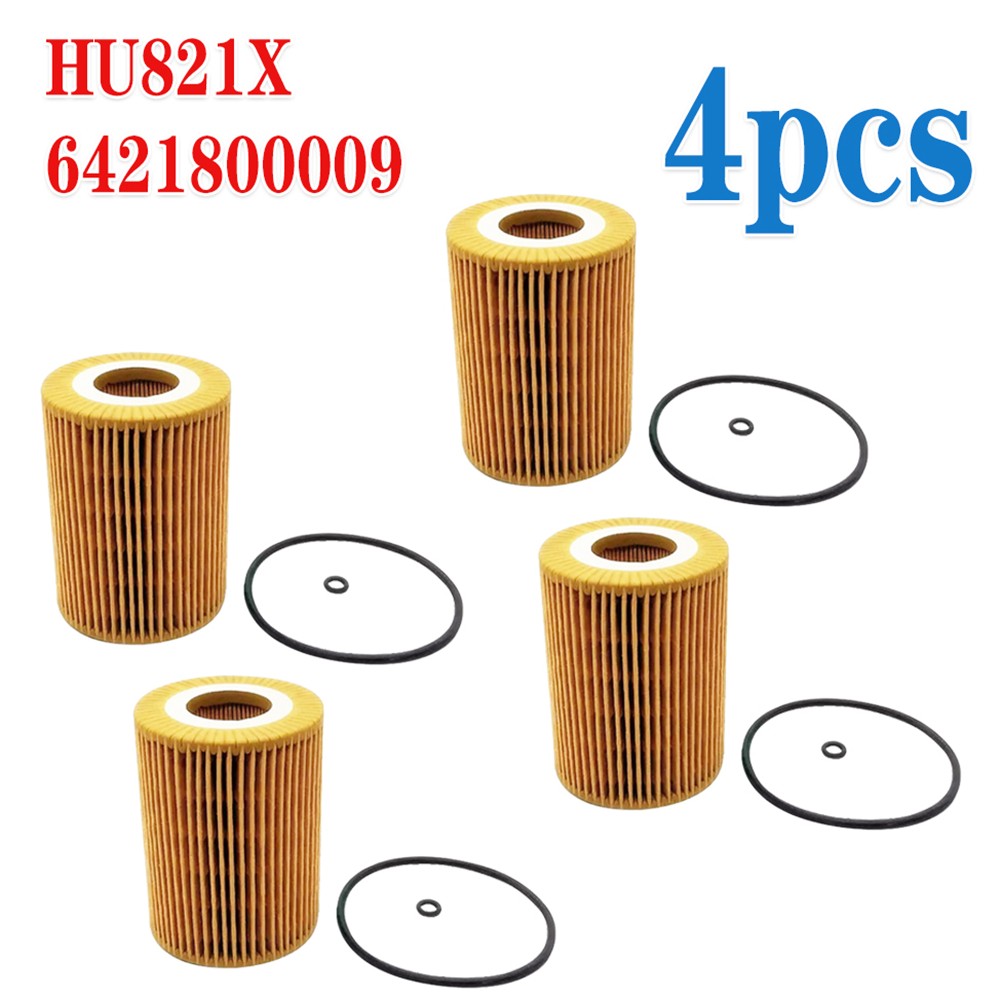 4pcs Engine Oil Filter For Mercedes-Benz Sprinter 2500 3500 6421800009 HU821X