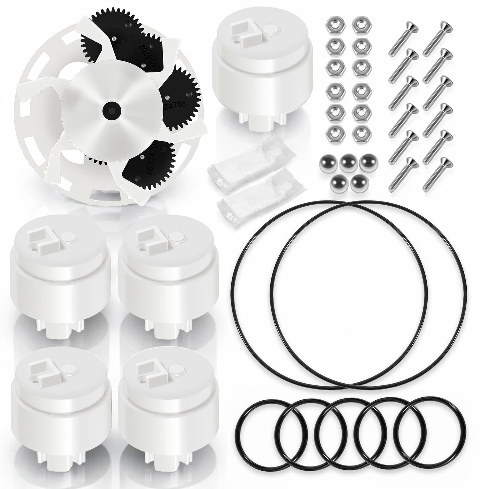 5-9-2001 5-Port Pool Valve Rebuild Kit For Zodiac Jandy Polaris Caretaker Valve