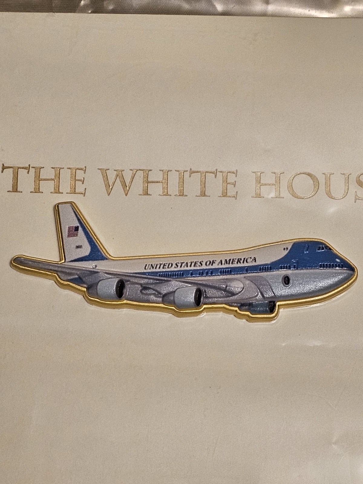WHITE HOUSE AIR FORCE ONE PLANE (AF-1) CHALLENGE COIN~2026