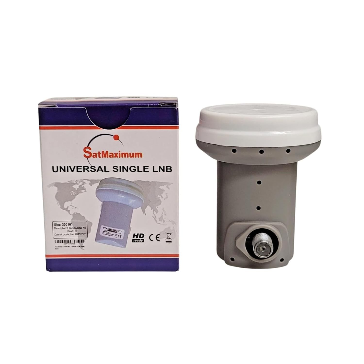 Universal Single LNB 0.1db Polarized HD Digital Satellite Signal Receiver for...