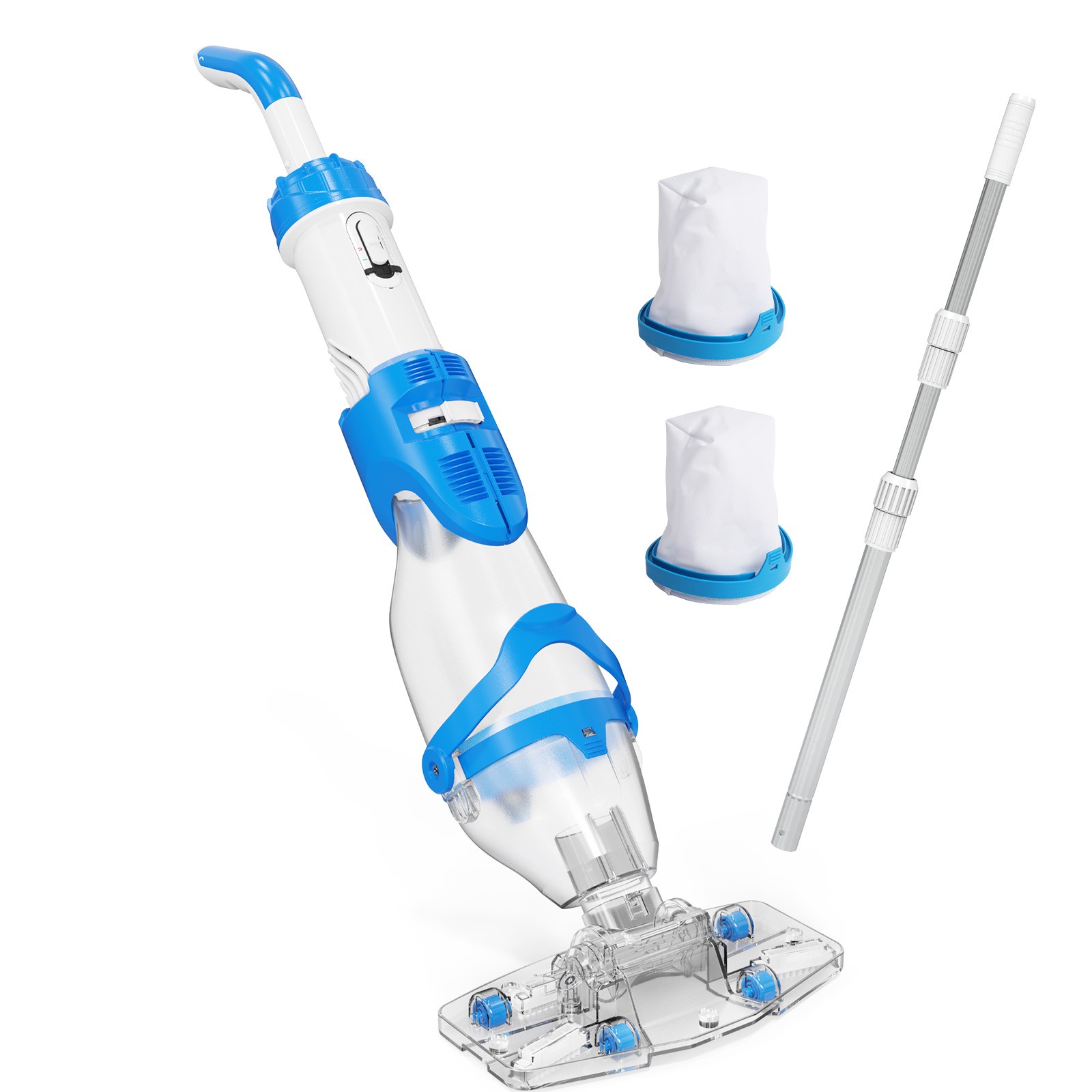 Cordless Pool Vacuum with 40W Motor and 18.5 GPM Suction for Above Ground Pool
