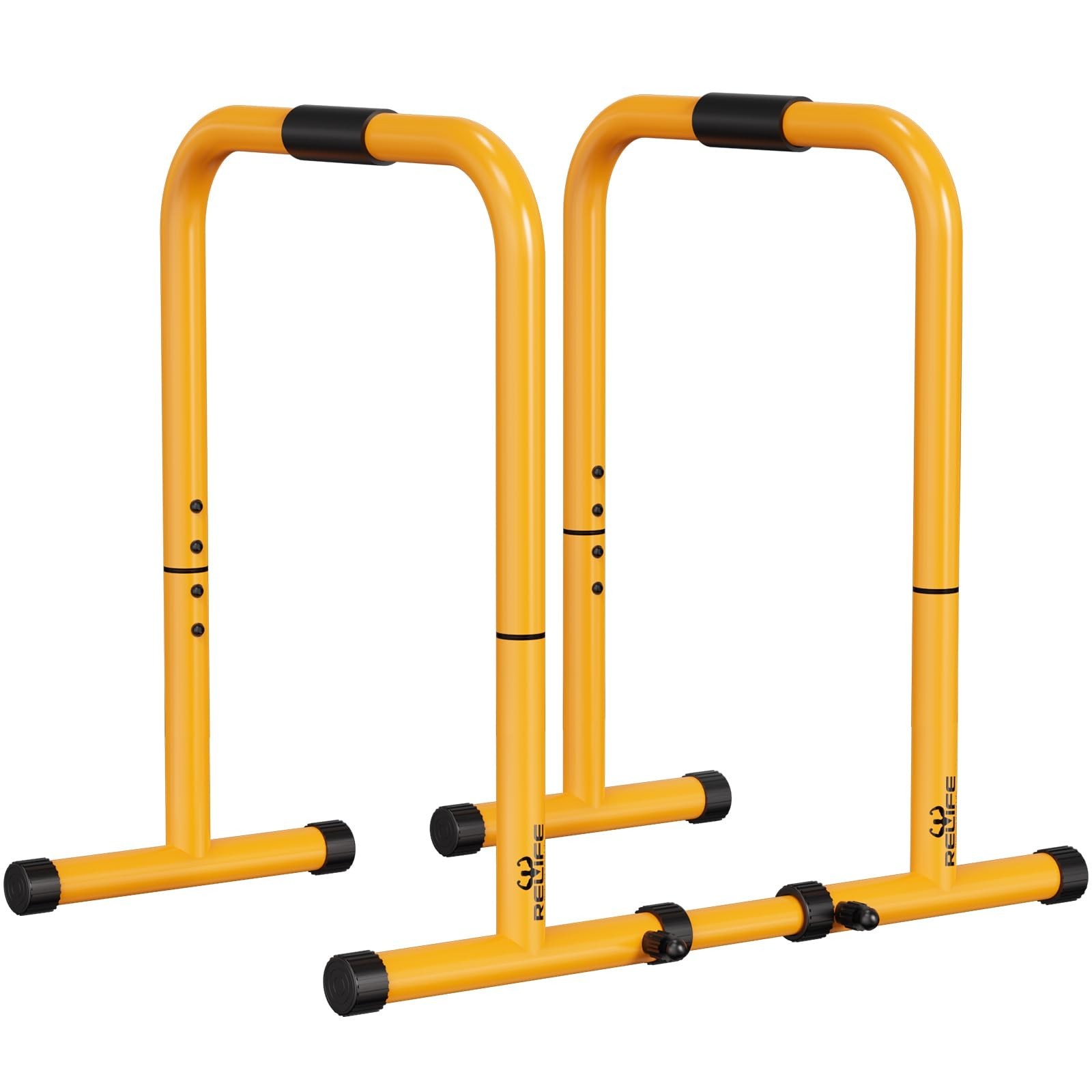 RELIFE REBUILD YOUR LIFE Dip Station Functional Heavy Duty Dip Stands Fitness...