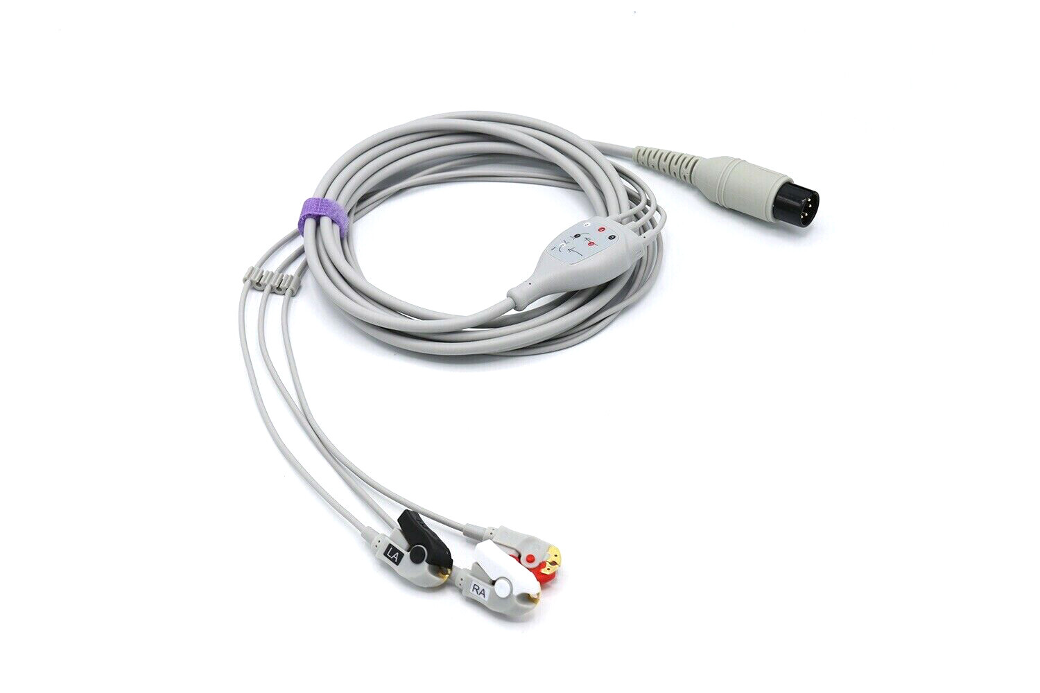 Mindray Datascope ECG Cable 6 Pin 3 Lead Grabber AHA - Same Day Shipping