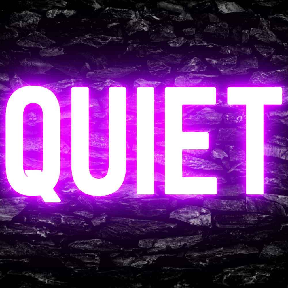 Quiet Please Office Decor Display Flexible Custom Neon Sign