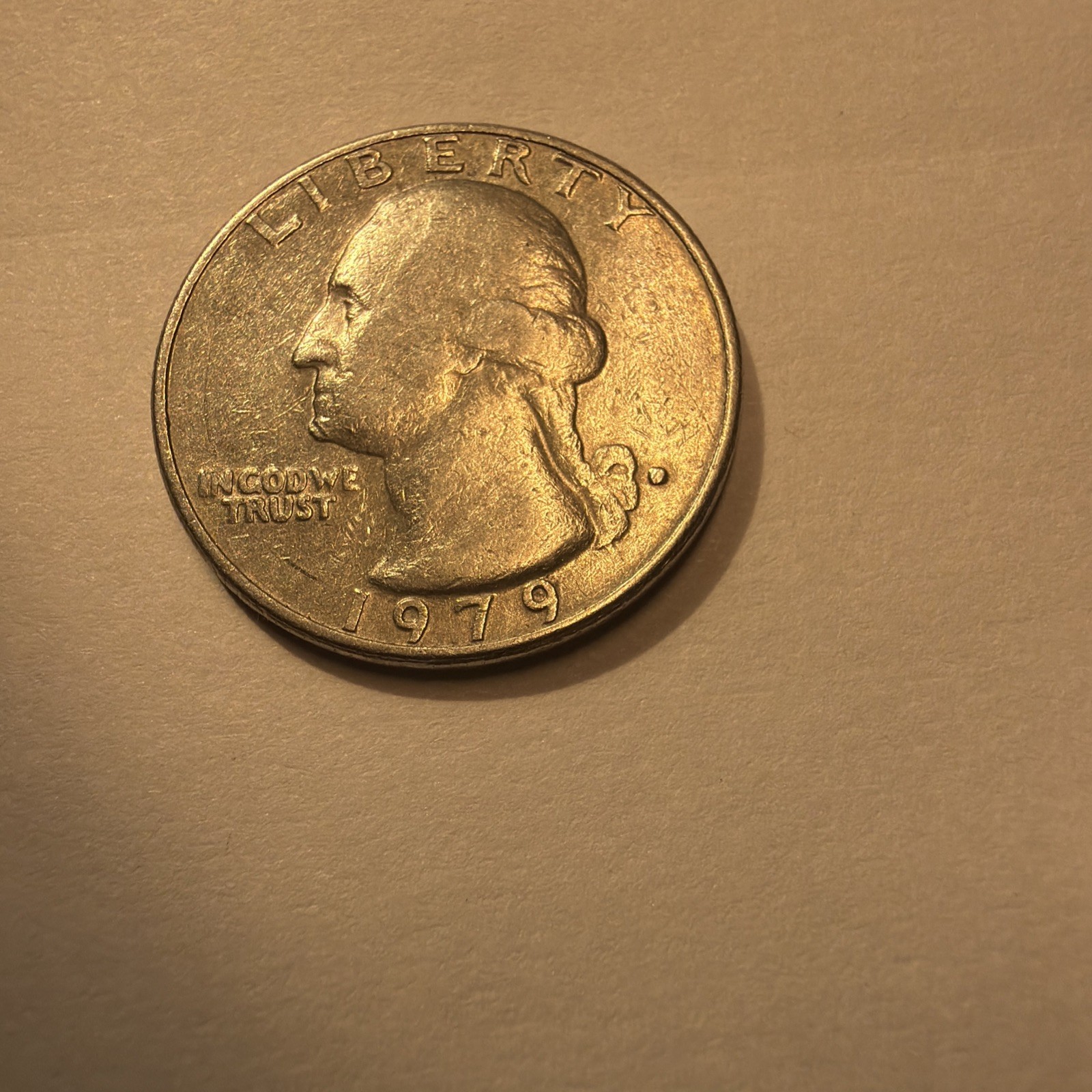 1979 D Washington Quarter Filled in Mint Mark Error Coin