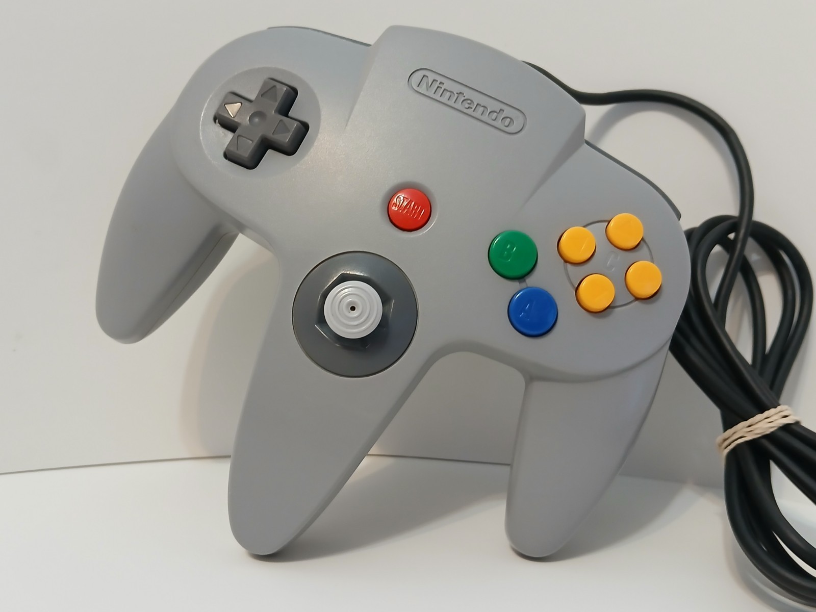 Nintendo 64 OEM Original Gray Controller + Controller Pak TESTED! N64