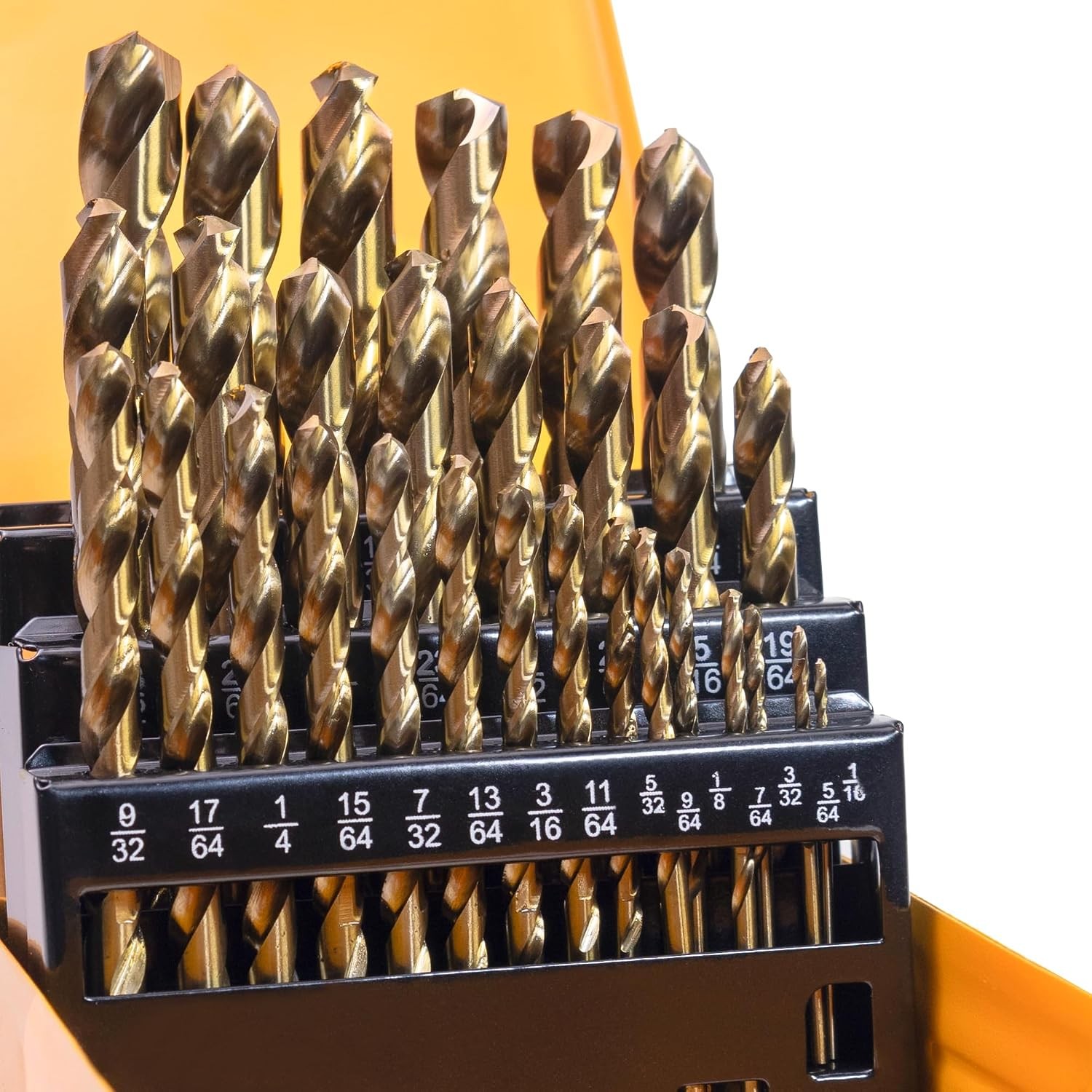 29Pcs 1/16" - 1/2" M35 Cobalt Drill Bit Set for Hardened Metal and Wood