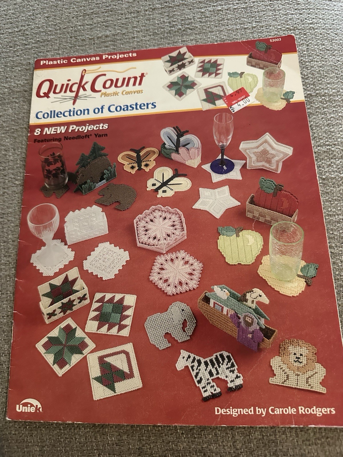 OOP!!! PLASTIC CANVAS COLLECTION OF COASTERS 8 PROJECTS TOO CUTE!!!