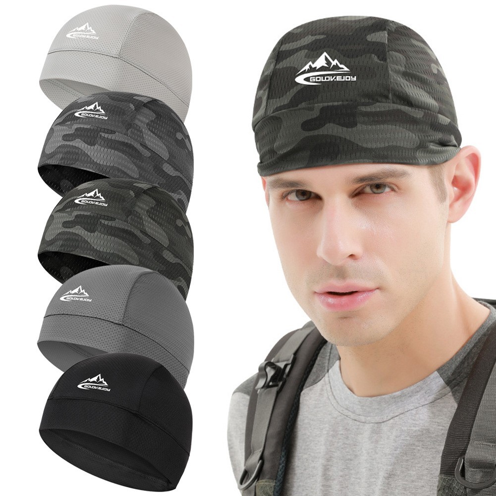 2022New Cycling Cap Motorcycle Helmet Liner Bike Summer Mesh Fabric Quick Dry