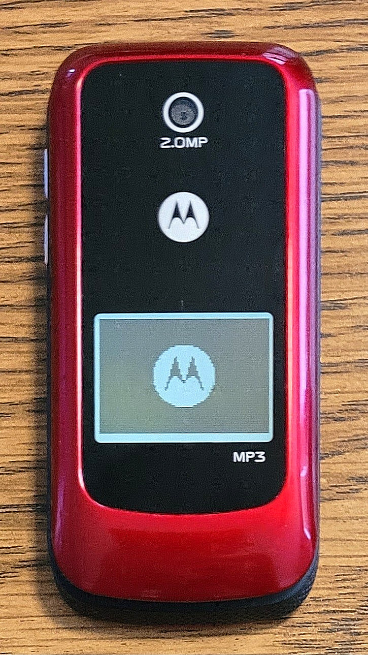 Motorola WX345 - Red and Gray ( Consumer Cellular ) Rare GSM Flip Phone