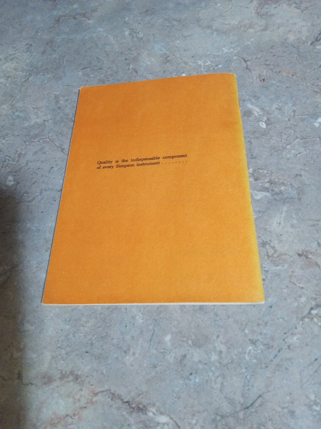 Simpson Operator's Manual for Model 2860 and 2861 3 1/2 Digit Panel Instruments