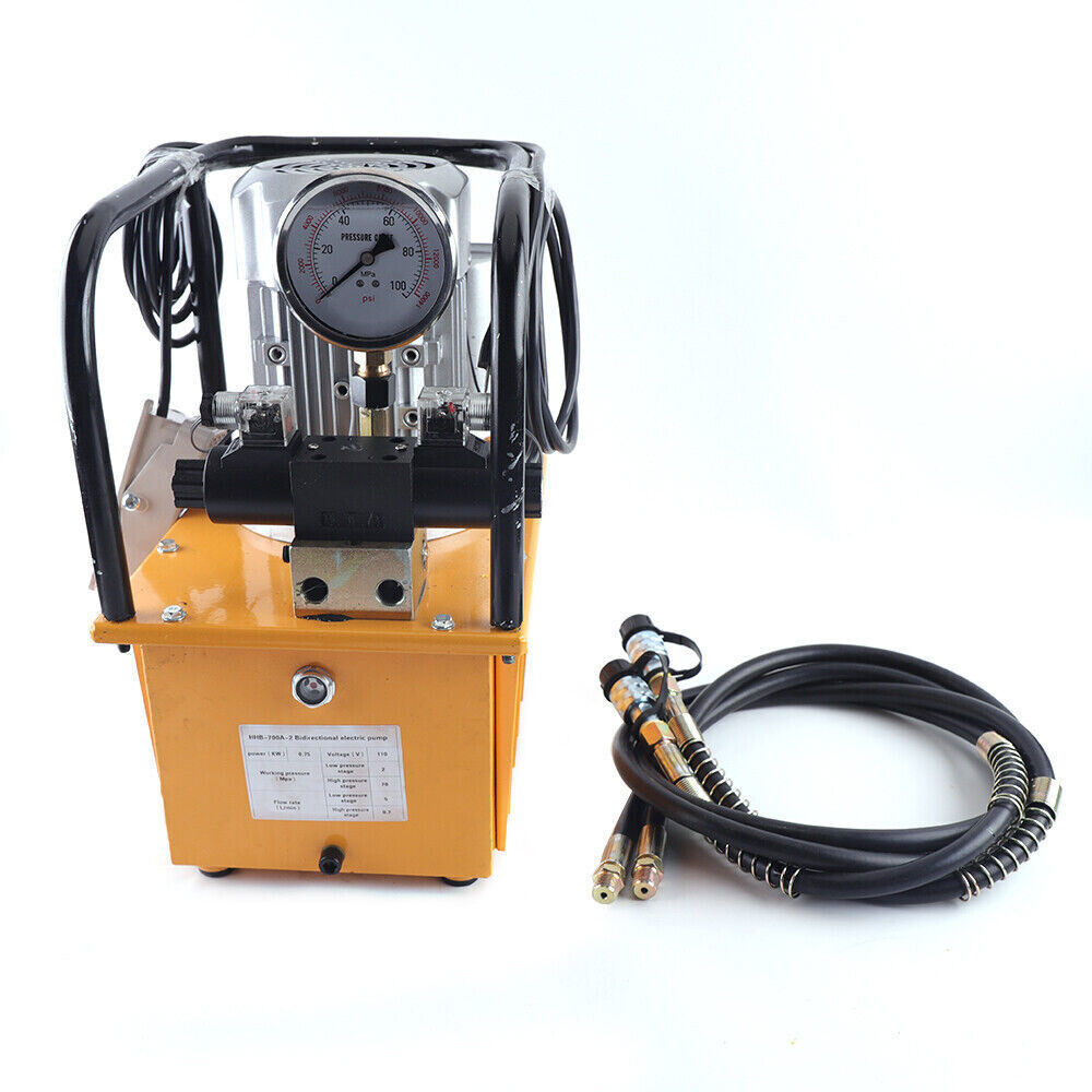 Double Acting Electric Hydraulic Pump Power Pack 10000PSI 7L Capacity 750W