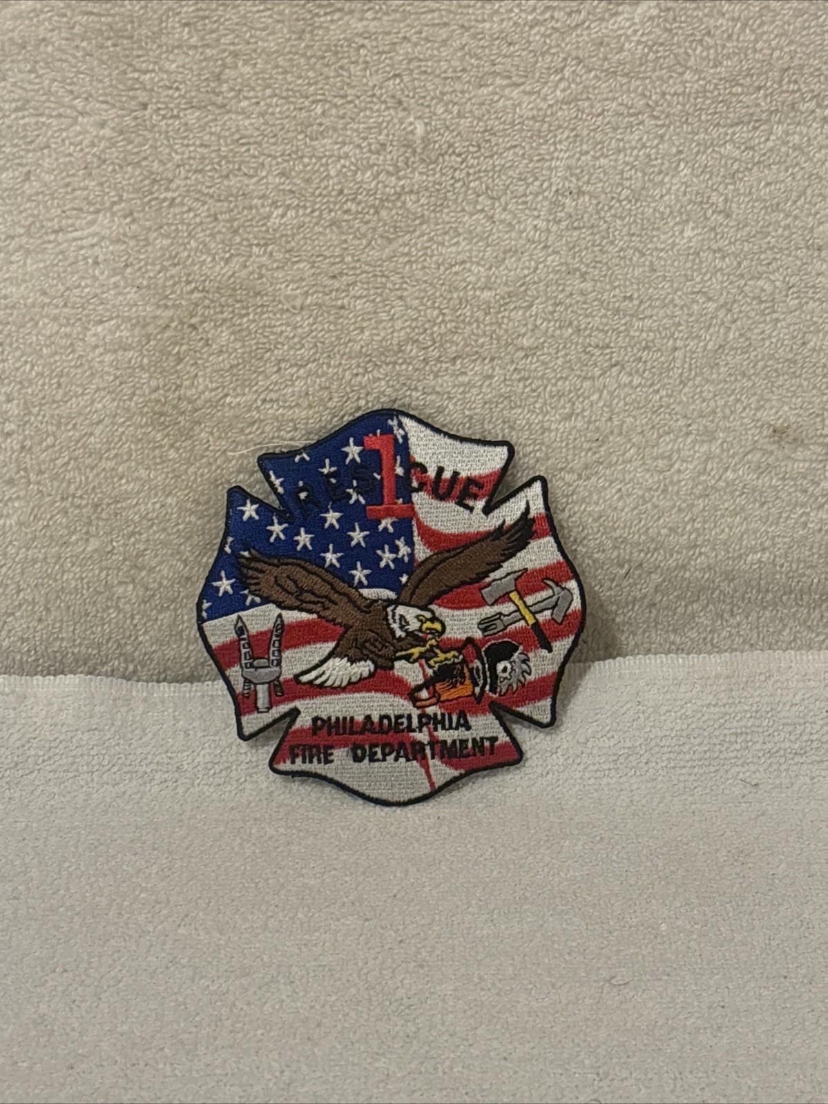Philadelphia Fire Department  (Pennsylvania)  Rescue 1 Shoulder Patch FREE SHIP