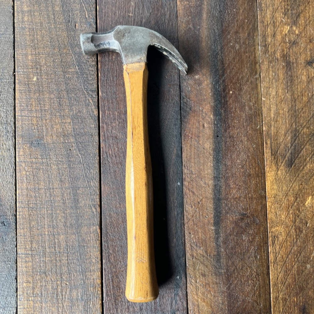Stanley Vintage Claw Hammer Forest King Wood Handle (USA)