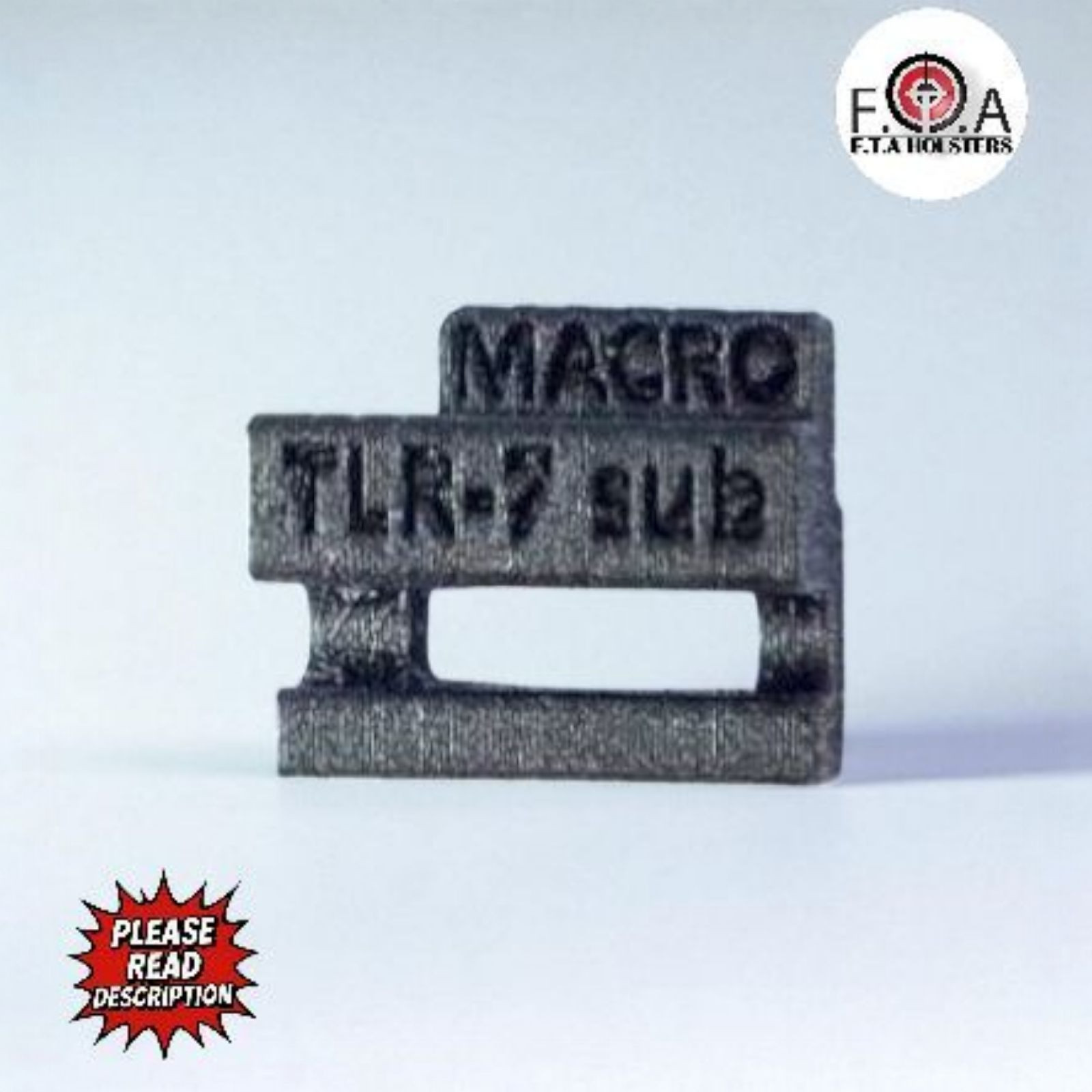 Reinforced carbon fiber TLR-7 Sub (1913) Key For  Sig P365 X Macro.