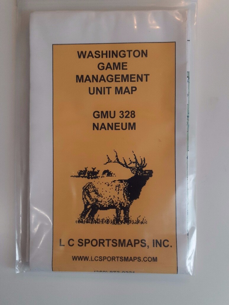 LC Sportsmaps Inc. Washington Game Management Unit Map GMU 328 Naneum