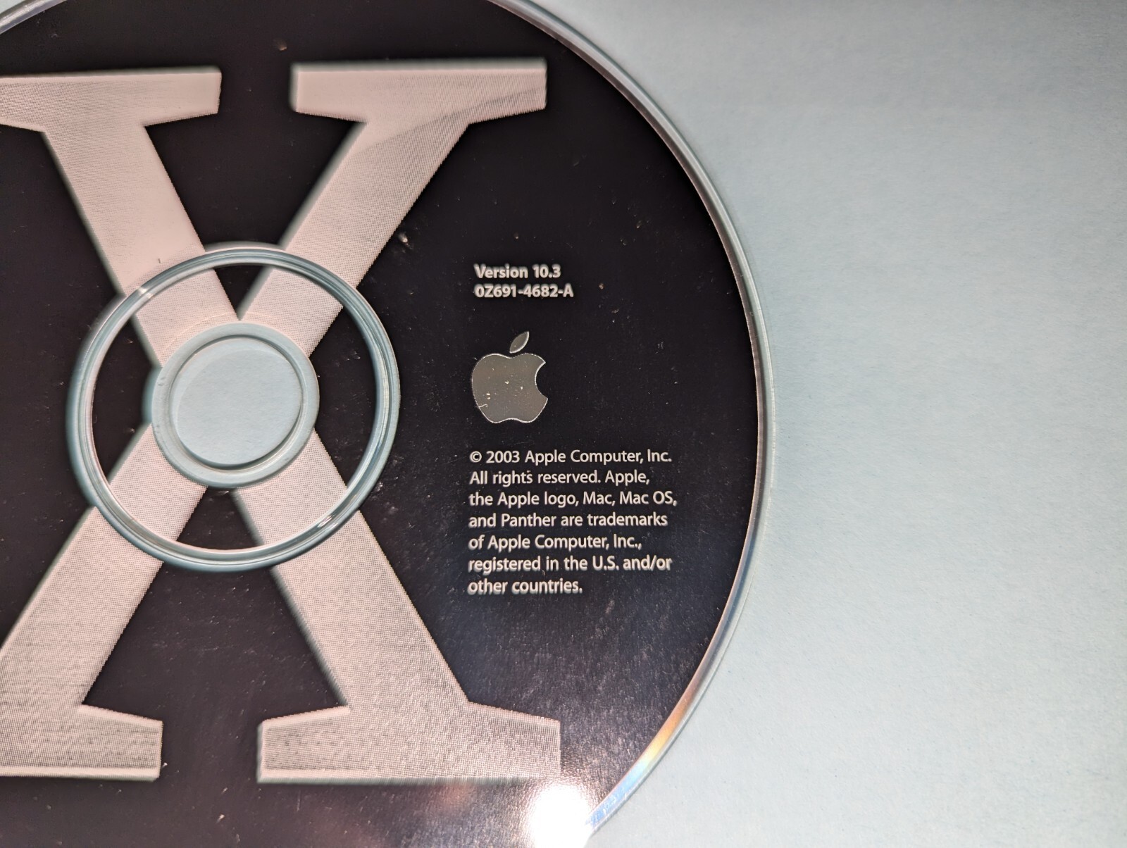Vintage 2003 Apple Macintosh Mac OS X Admin Tools Software Disc Version 10.3