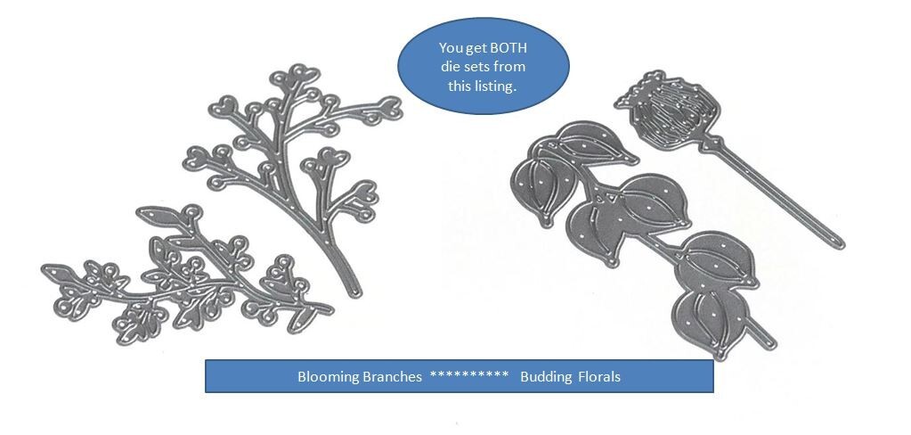 NEW ~ Elizabeth Craft Designs Die Set ~ Blooming Branches & Budding Florals