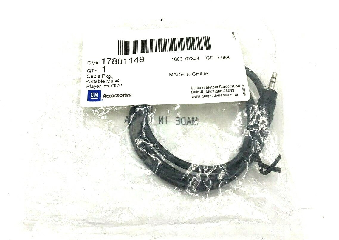 GM OEM Portable Music Player Interface Cable 17801148