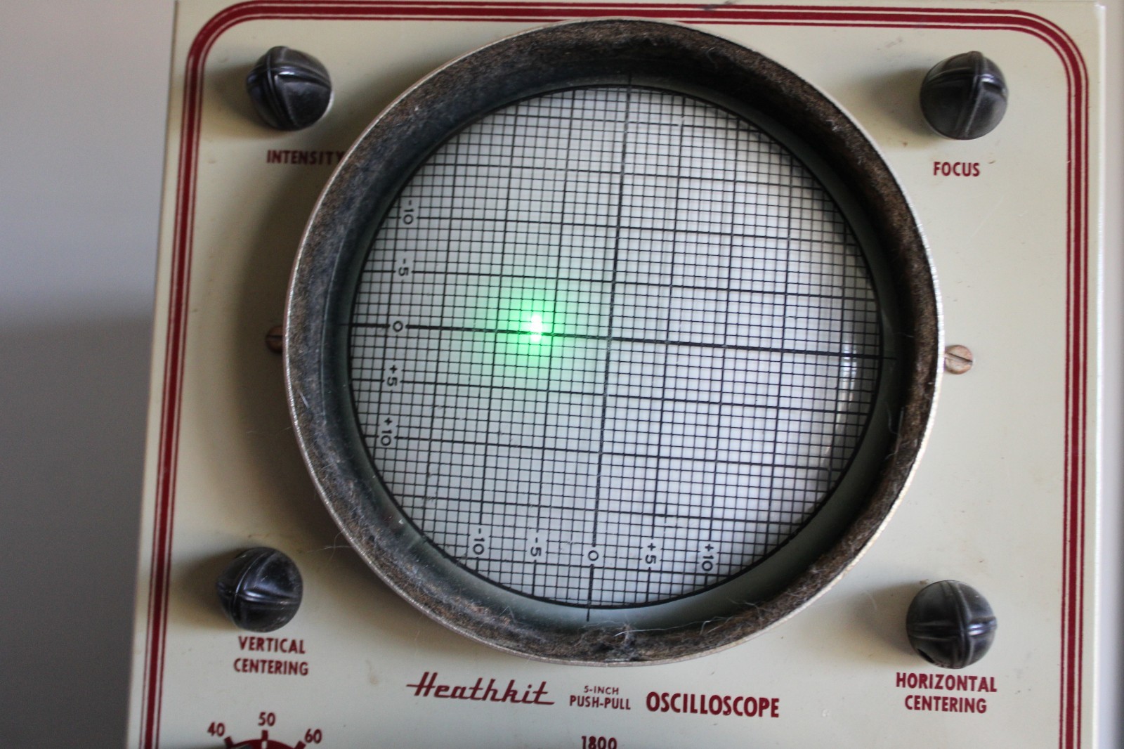 Vintage 1950 Heathkit O-7 Oscilloscope Powers On