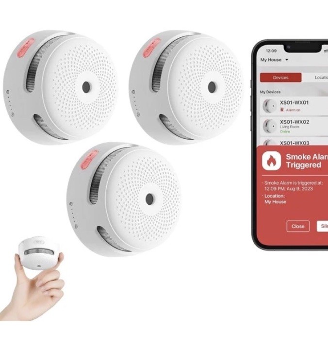 X-Sense XS01-WT Wi-Fi Smoke ALARM - 3-Pack Brand new