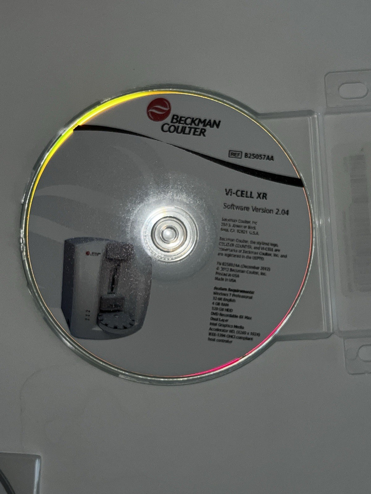 BECKMAN COULTER Vi-CELL XR Software Version 2.04 CD