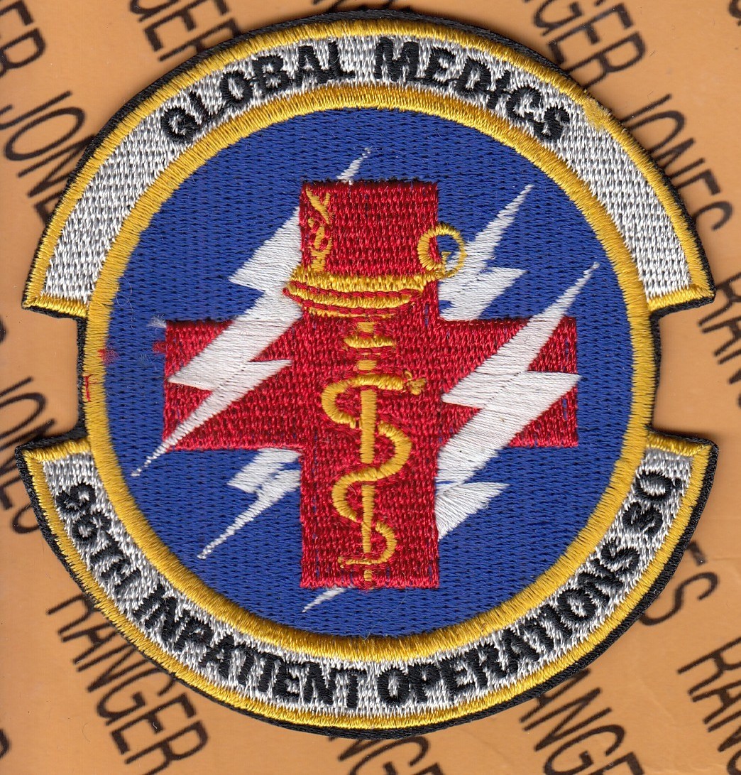 USAF Air Force 96th Inpatient Operations Sq IPOS Medical ~3.5" patch c/e