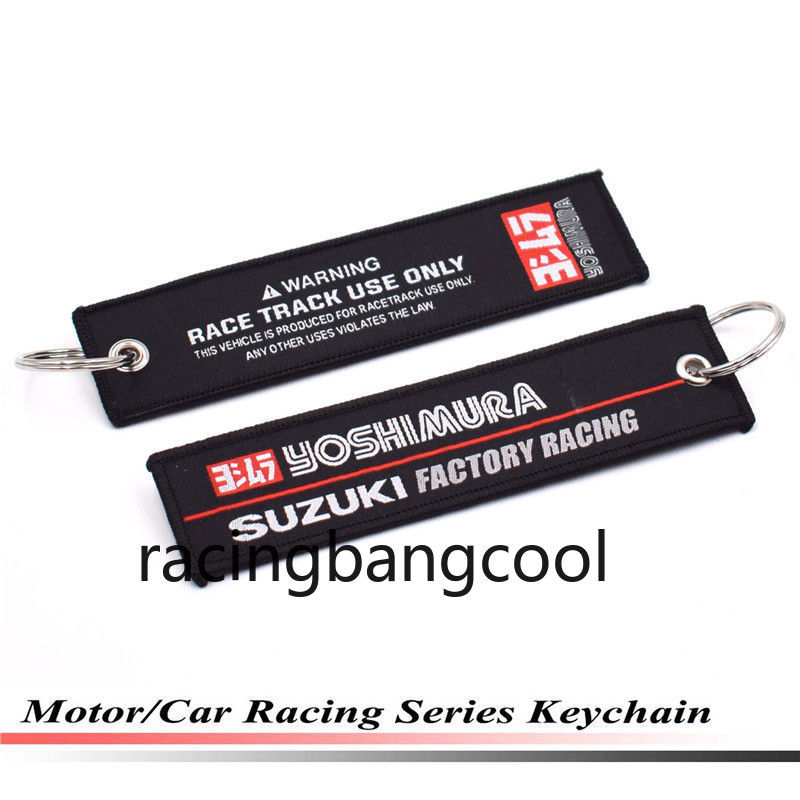 Car Styling GSXR Racing Key Ring Embroidery Keychain Luggage Tag for Suzuki 32#
