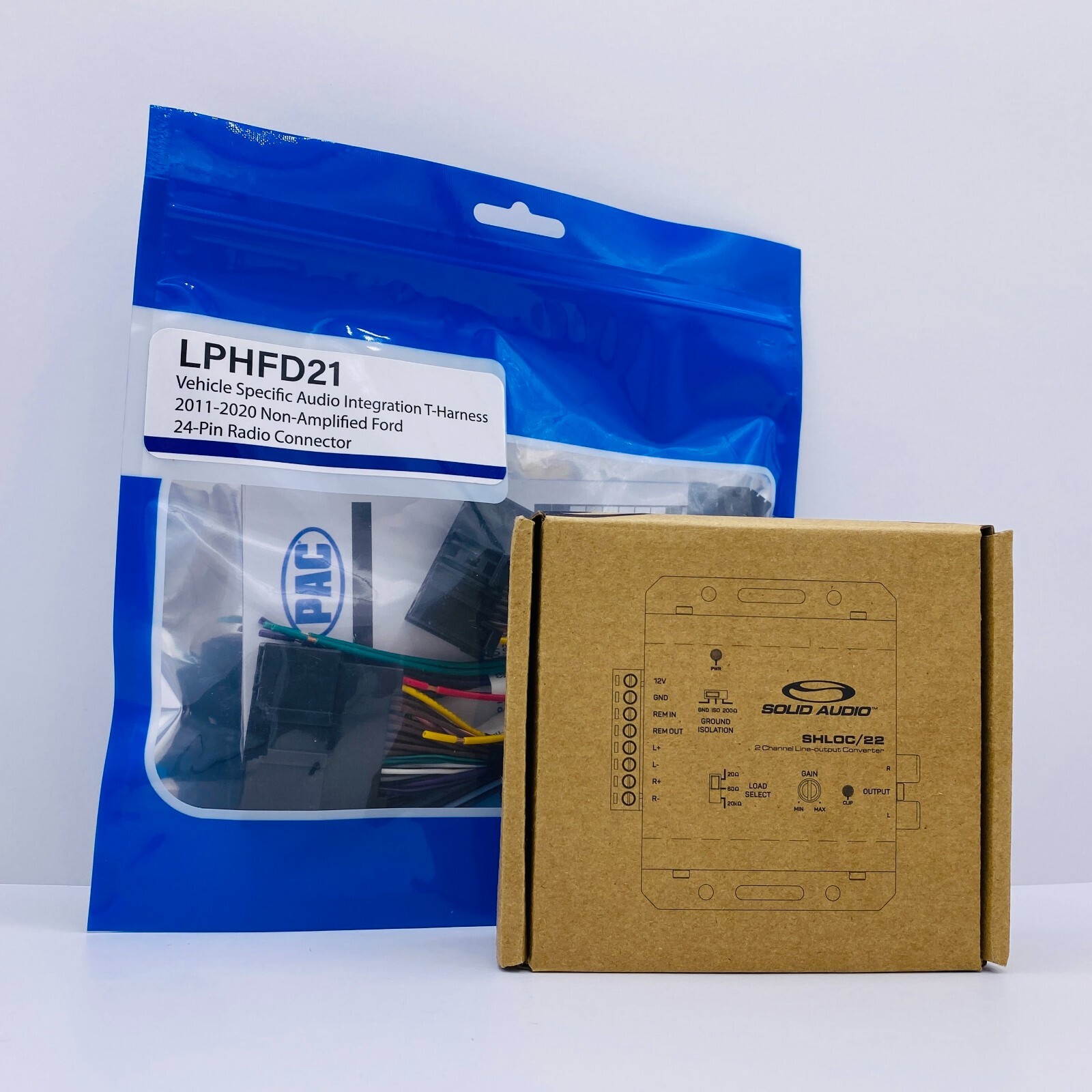 PAC Amplifier Integration Solution for 2011-2020 Non-Amp Ford LPHFD21+SHLOC/22