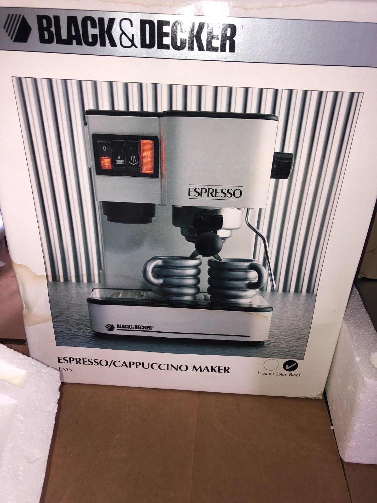 BLACK & DECKER MODEL EM5 ESPRESSO CAPUCCINO MAKER MACHINE