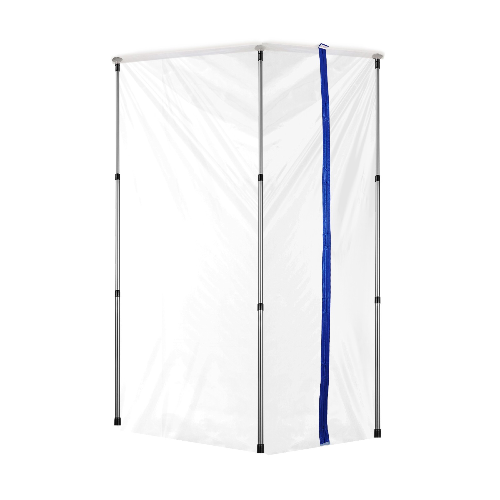 Uimoso Dust Barrier Poles 10 Ft Dust Barrier System with 4 Telescoping Poles