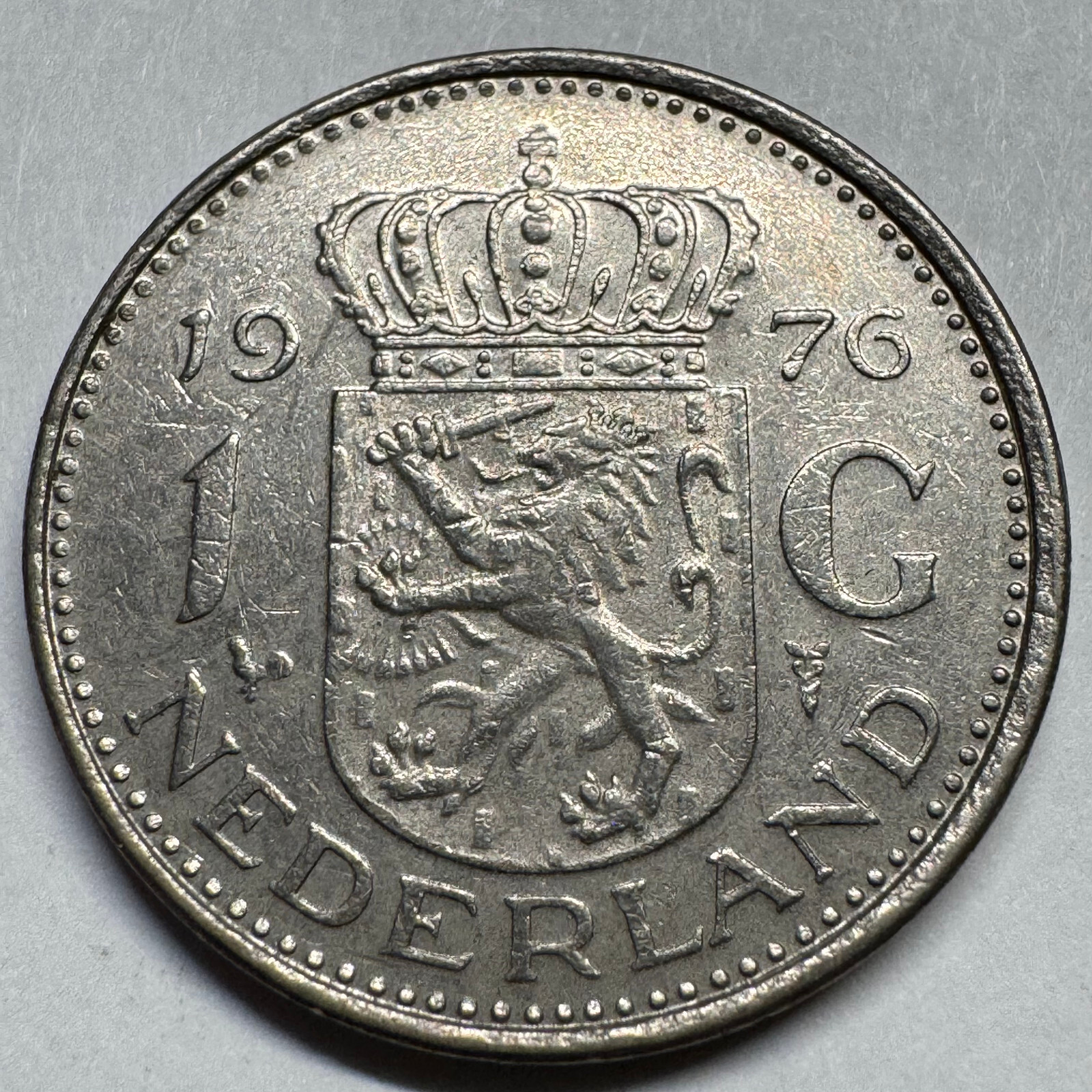 1976 Netherlands 1 Gulden - Beautiful Coin - #A-083-B