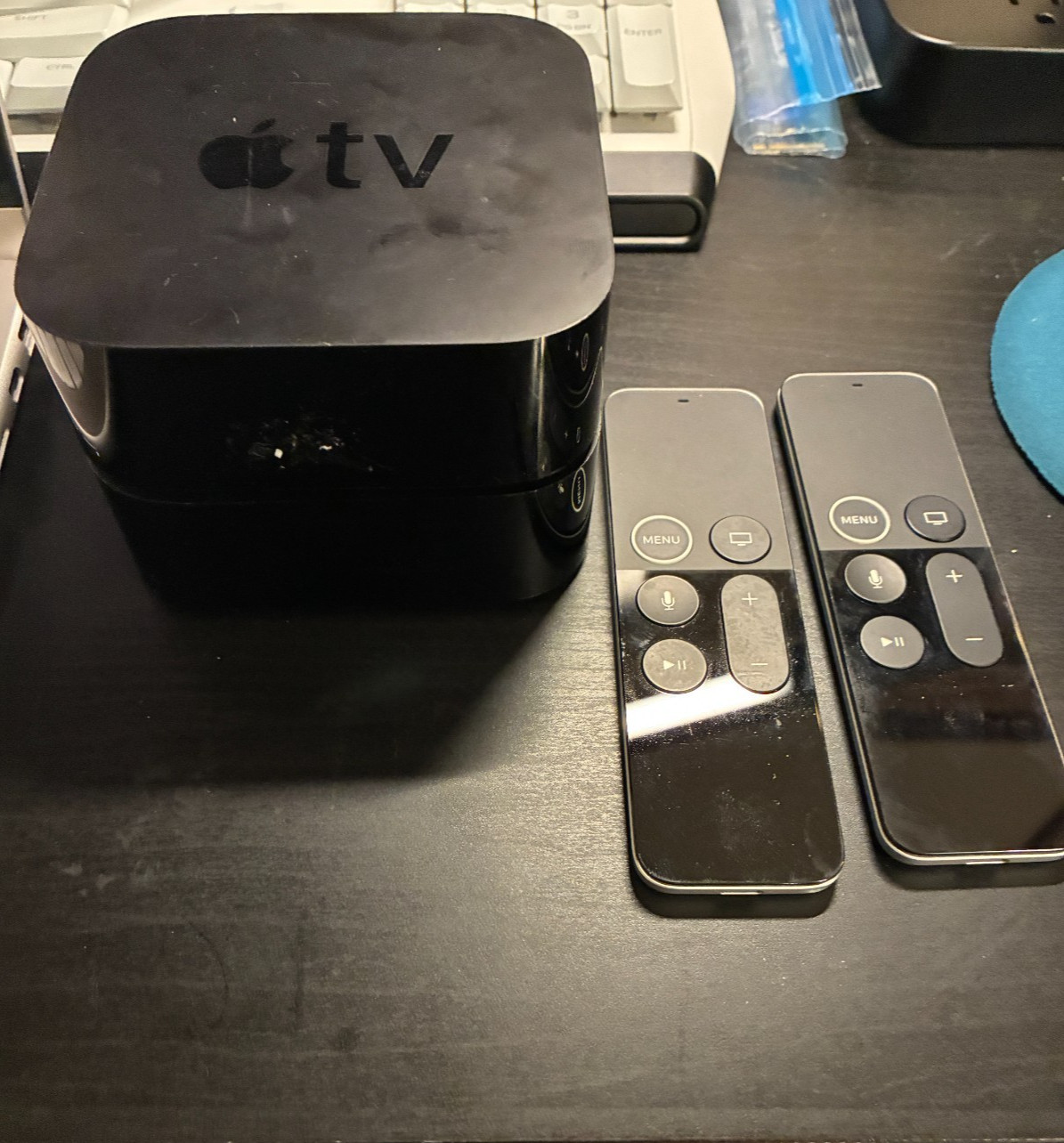 LOT OF 2 Apple TV HD 4th Gen A1625 32GB Media Streamers & 2 Siri Remotes Tested