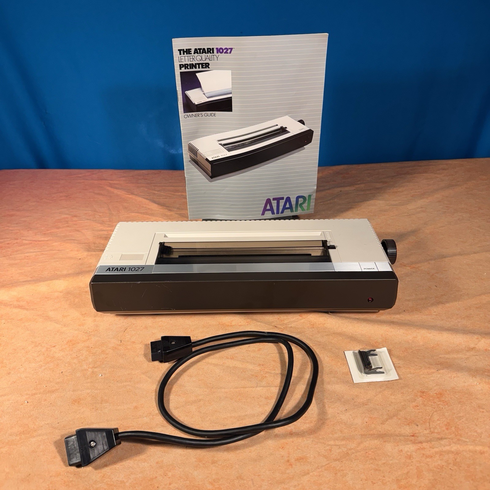 Atari 1027 Home Personal Computer Printer, Manual Data Cord (no Power Supply)