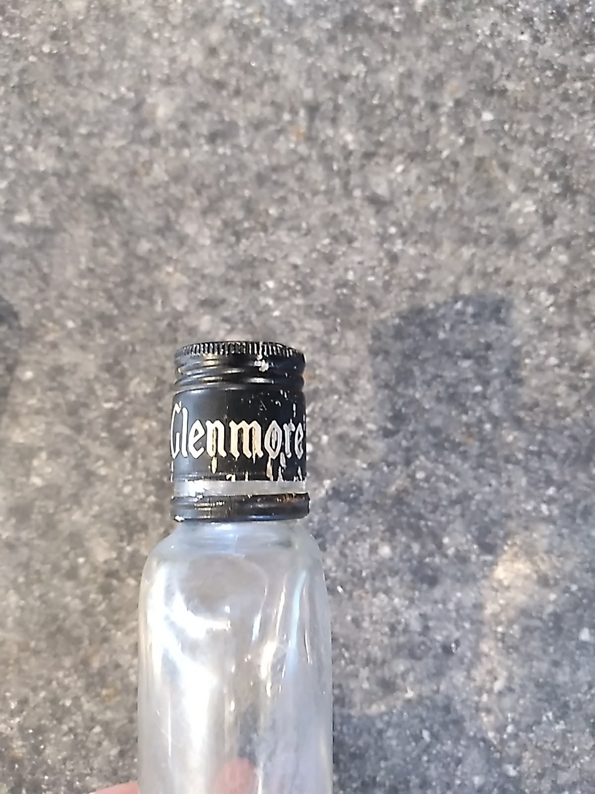 3 Vintage Liquor Bottles Empty 1/2 Pint