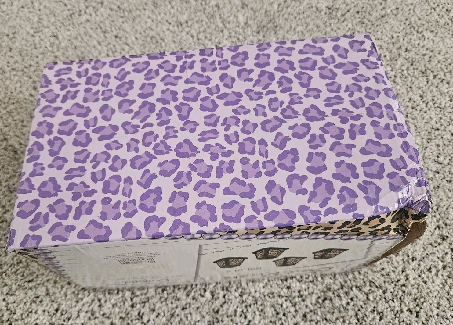 Bed Risers LEOPARD Storage Organization Durable LEOPARD 4-Pack 6 Inch Bed Risers