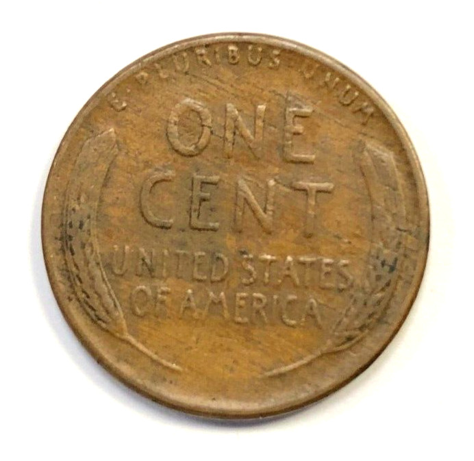 MINT ERROR Laminated Planchet Error 1953 Wheat Cent 1C VF Condition
