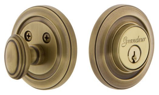 Grandeur CIRCIR_SGLCYL_238 Circulaire Solid Brass Rose Single - Brass