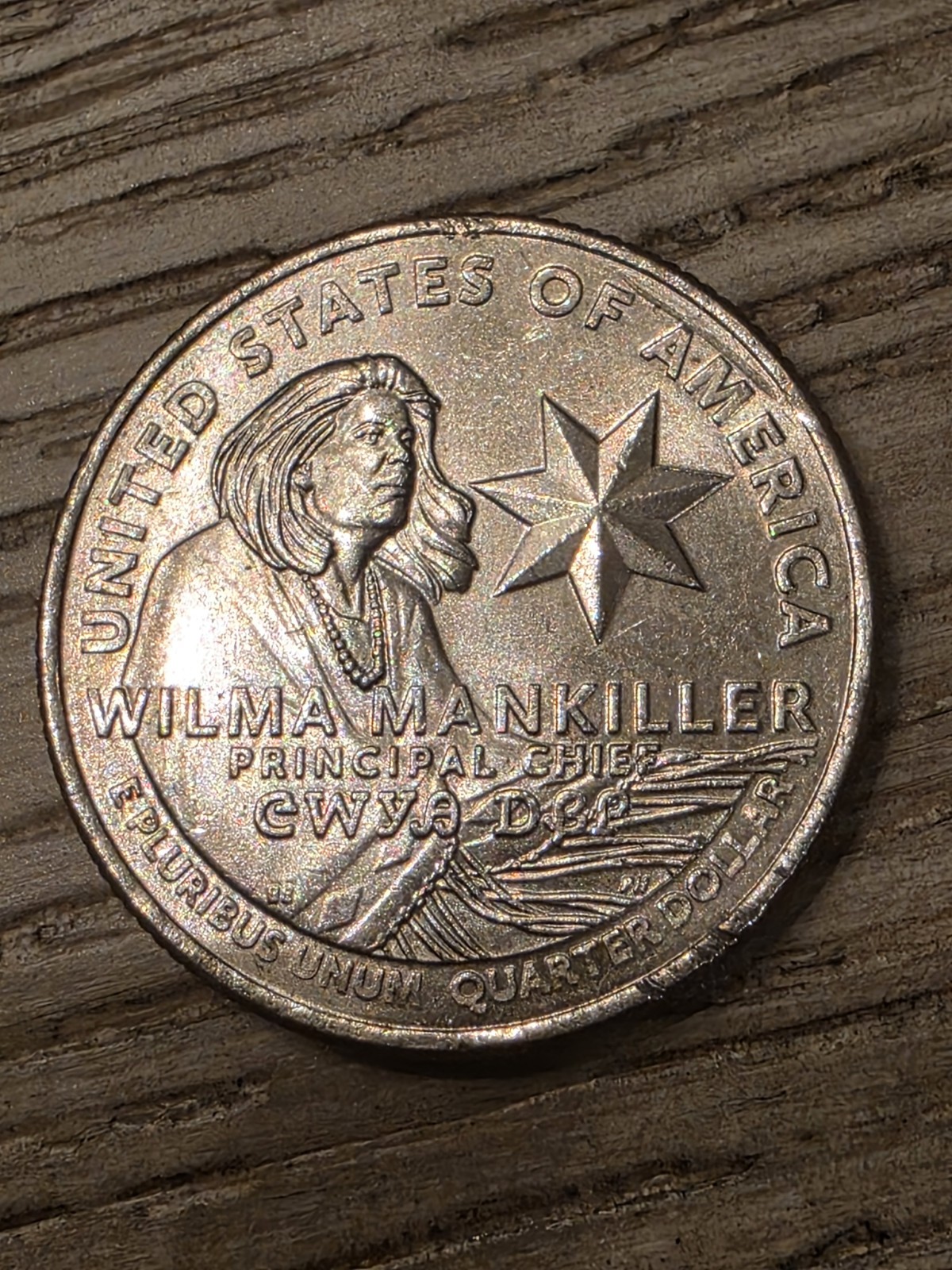 🔥 2022  WILMA MANKILLER (SCARFACE) & IN COD WE TRUST Philadelphia Mint Error🔥