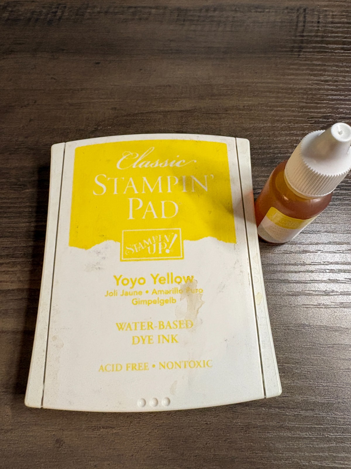 Stampin Up Classic Ink Refill & Pad ~ YoYo Yellow