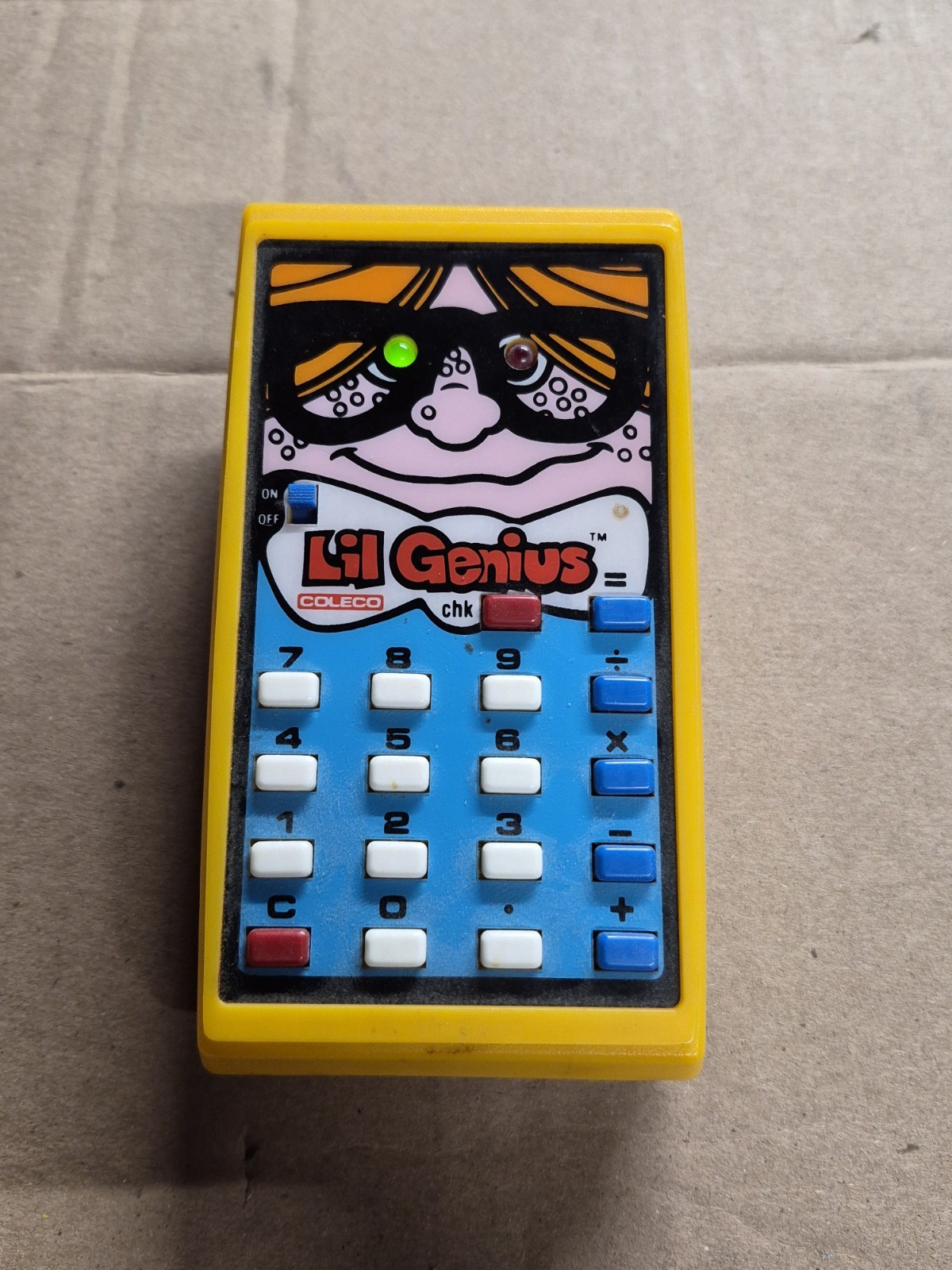 1978 Coleco Lil Genius Electronic Learning Calculator #2000 Tested Works