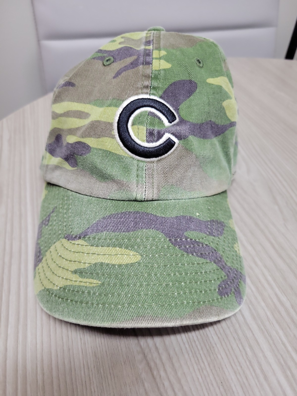 Chicago Cubs Camo Hat ’47 Brand Clean Up Adjustable Strapback Cap MLB Unisex