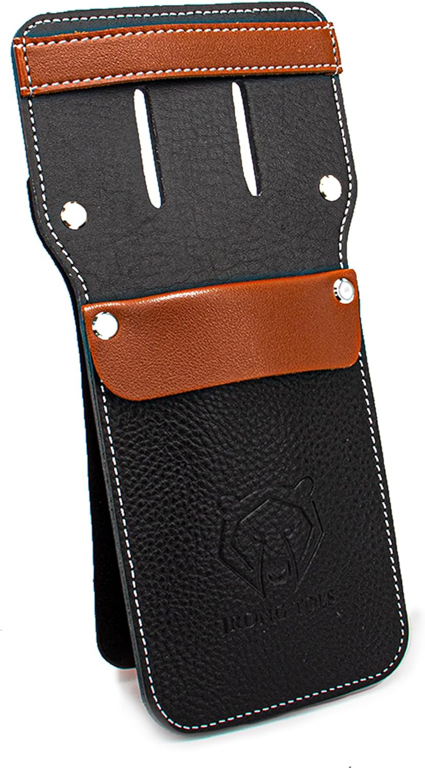 Archery Leather Pocket Arrow Quiver, Portable 8 To10 Arrows Holder with Plastic