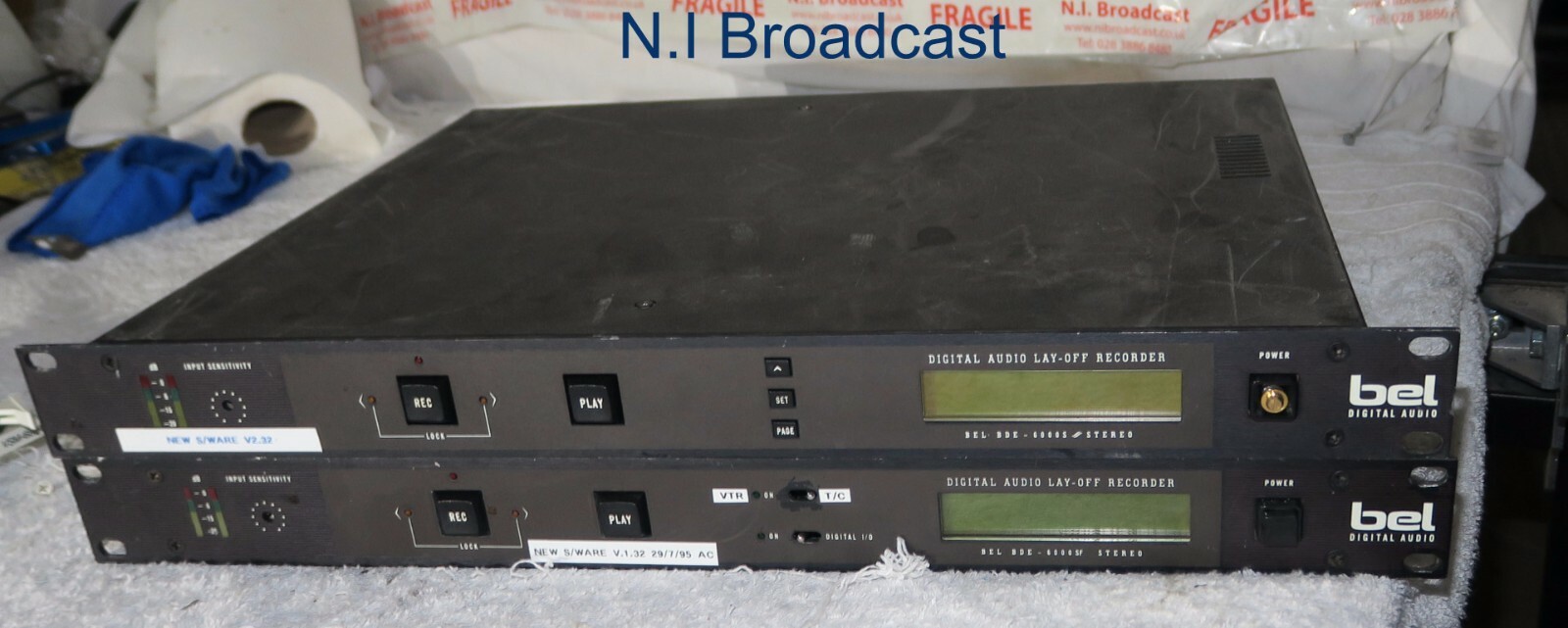 2x Bel bde6000sf digital lay off recorders