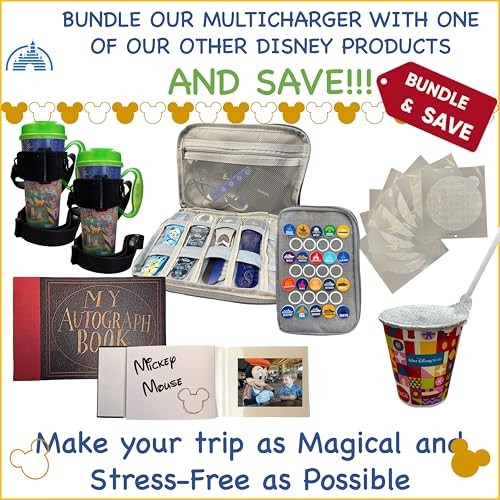 MultiCharger for MagicBand+, MagicBand +, Magic Band Compatible with FuelRod &