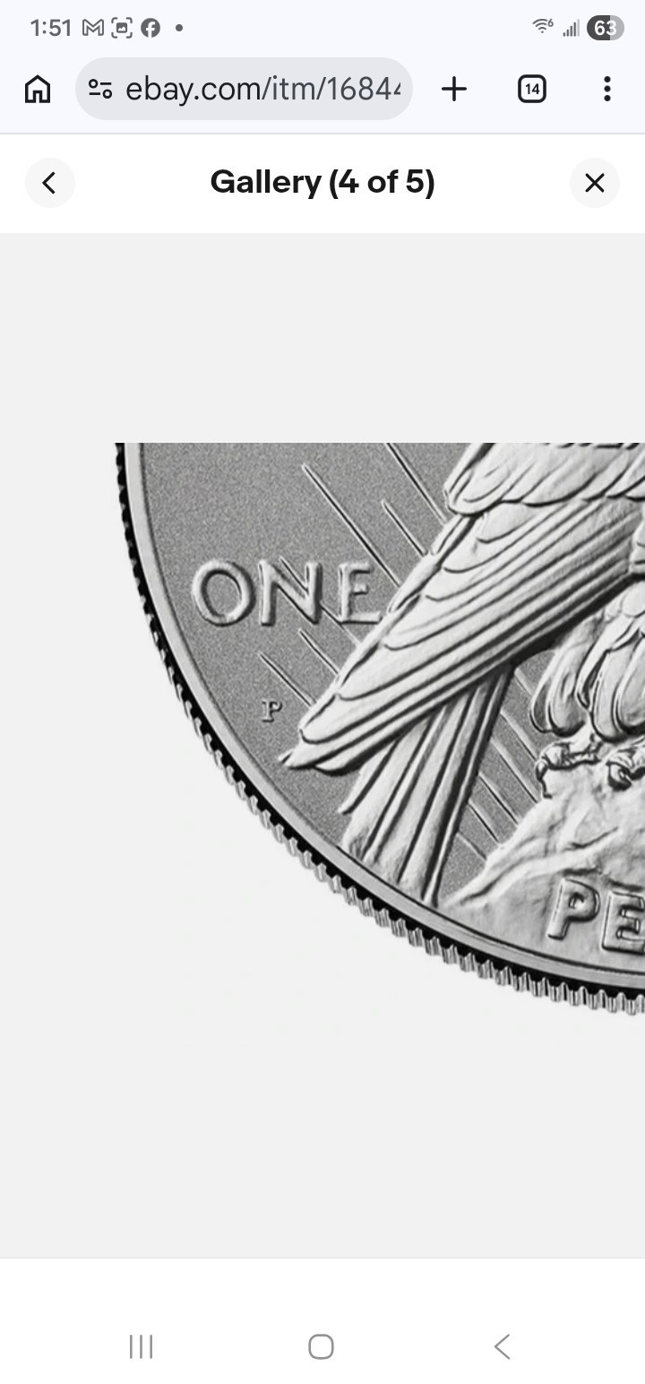 2026-P Peace Silver Dollar / Reverse Proof /Dual Date / U.S. Mint-BEAUTIFUL